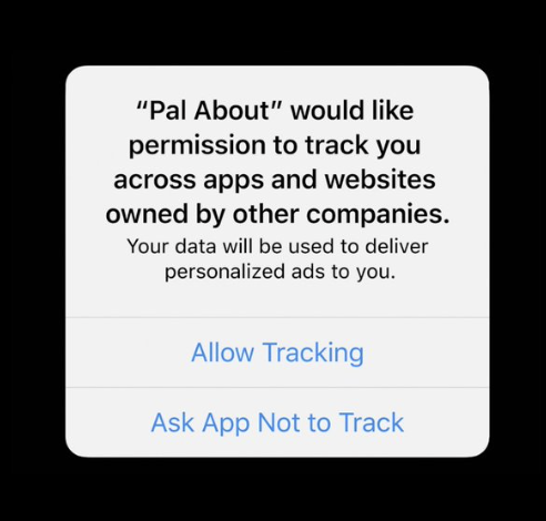 Apple Tracking Permission Screen